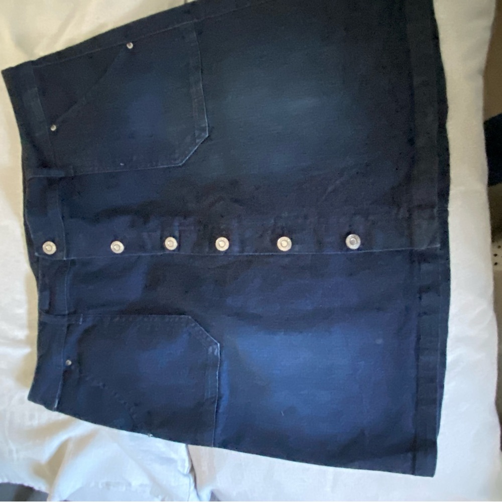 Kensie Dark Blue denim Skirt with Buttons